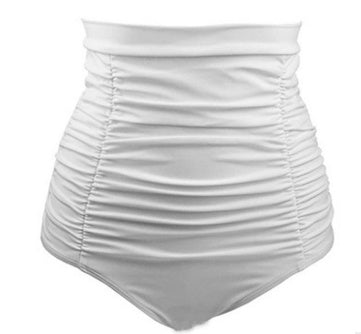 Sexy Solid High Waist Bikini Bottom Women Swimwear Adjustable Briefs Brazilian Cut Swimsuit Panties Underwear Thong Bathing Suit