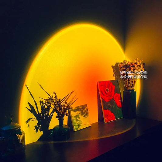 Sunset Rainbow LED Projector Night Light for Home Decor